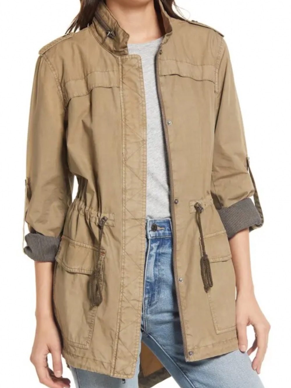 Parachute Cotton Fishtail Jacket